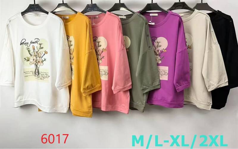 Bluzki damskie Roz M/L-XL-2XL, Mix Kolor Paczka 12 szt